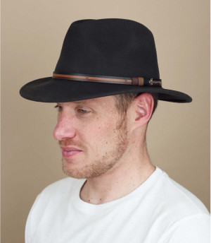 Fedora braun Wolle Maccarthy brown